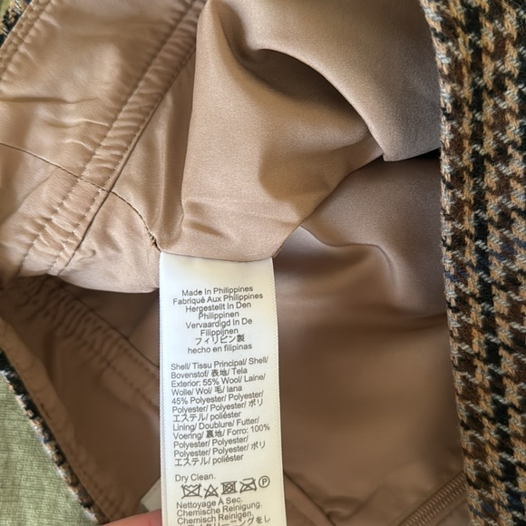 Wool-blend mini skirt in houndstooth, size 10 - Picture 8 of 10